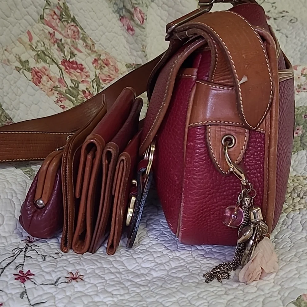 Vintage Dooney & Bourke AWL (Rare) Rose Satchel Bundle - Picture 4 of 17